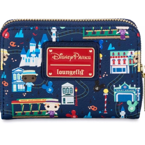 Loungefly Disney Exclusive Main Street USA Dapper Dans Backpack & Wallet Set NEW - Picture 5 of 7